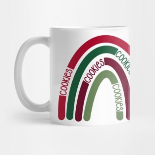 Cutesy Christmas COOKIES rainbow Mug